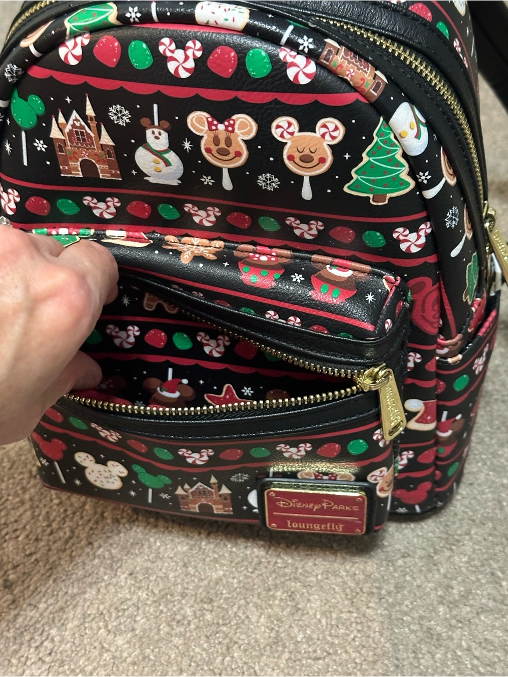Disney Parks Loungefly Holiday Snacks Backpack - Picture 8 of 14